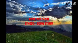 Bone Nok Mogi Karaoke with Lyrics  Galo Song  Gemo Diyum [upl. by Mckinney]