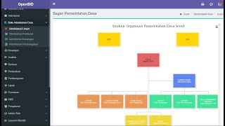 Cara Setting Bagan Pemerintahan Desa SOTK Pada OpenSID [upl. by Nakre]