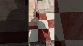 Parking tiles out door installation short shortvideo [upl. by Euqor]