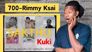 African React to 700Rimmy Ksai OFFICIAL LYRICS VIDEO Kukisong kuki [upl. by Tnecillim]