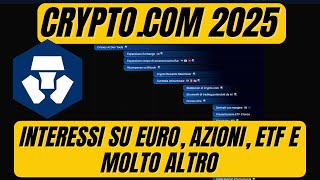 Cryptocom roadmap 2025  tante novità e benefits  Il token CRO raggiungerà nuovi massimi [upl. by Nevlin434]