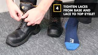 How to Lace Zip sided Boots [upl. by Leunamnauj]