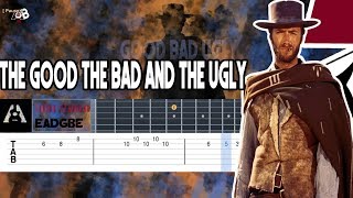 The Good the Bad and the Ugly Theme  Ennio Morricone Guitar Tutorial Tab [upl. by Rebel]