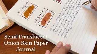 Review Danika58 “Semi Translucent Onion Skin” Journal [upl. by Hoopen935]