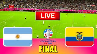 ARGENTINA vs ECUADOR  Copa America 2024 Final  Full Match All Goals  Live Football Match [upl. by Eerat]