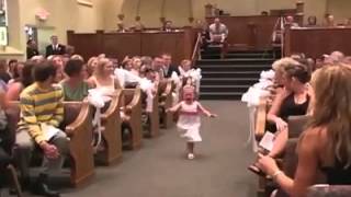 Best Flower Girl Entrance In Wedding History [upl. by Asiram]