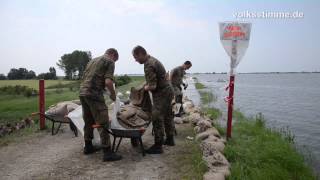 Hochwasser in der Altmark Kampf gegen Deichbruch bei Fischbeck [upl. by Driscoll]