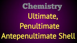 What Is Penultimate Shell Shorts Chemistry mscoachinginstitute [upl. by Neeliak]