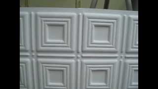 DO IT YOURSELF Glue up Kitchen Ceiling Tile 153 Renovation Home and Kitchen Remodeling [upl. by Nniroc972]