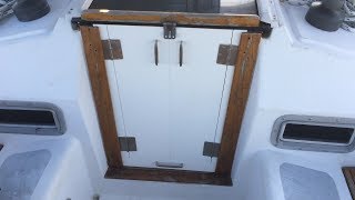 PVC Companionway Door Project  Ep 9  Sailing Moxie [upl. by Benedick]