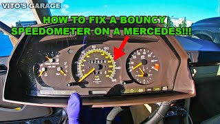 How To EASILY Fix a Bouncy Speedometer Mercedes W124 W123 W126 W201 W140 W116 W115 [upl. by Philemon]