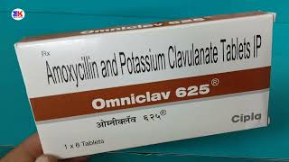 Omniclav 625 Tablet  Amoxicillin and Potassium Clavulanate Tablet  Omniclav 625mg Tablet Uses [upl. by Jobyna]