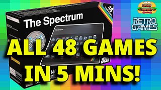 ALL 48 THE Spectrum Games in 5 Mins [upl. by Frieda]