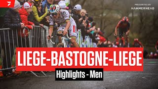 Highlights 2023 LiègeBastogneLiège Men [upl. by Arutak]