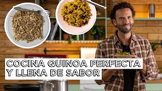 Cocina quinoa perfecta y llena de sabor  3 quinuas deliciosas  Recetas saludables con quinoa [upl. by Eimyaj925]