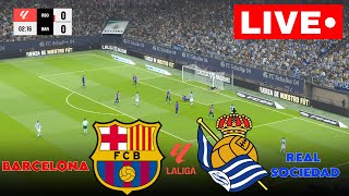 🔴LIVE  Barcelona vs Real Sociedad  LALIGA 2024  Live Stream [upl. by Idnat]