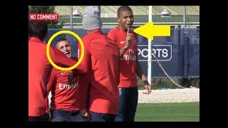 MBAPPE Getting NUTMEG from NEYMAR  VERRATTI Laughing HARD [upl. by Ignace]