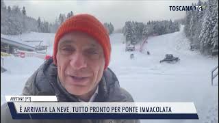 20231205 ABETONE PT  È ARRIVATA LA NEVE TUTTO PRONTO PER PONTE IMMACOLATA [upl. by Nur]