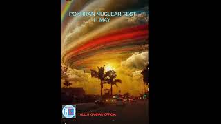 POKHRAN NUCLEAR TEST [upl. by Nesyrb]