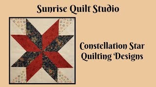 Constellation Star Block Quilting Designs [upl. by Honniball]