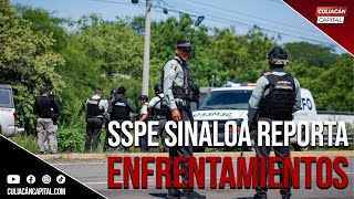 SSPE Sinaloa reporta enfrentamientos civiles abatidos y vehículos dañados por ponchallantas [upl. by Rhoades]