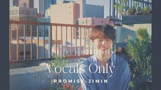 Promise by JIMIN  vocals only  English Lyrics [upl. by Axela]