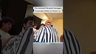 vitaly catches pred on stream and he manages to escape funny vitaly predator [upl. by Ennirroc]