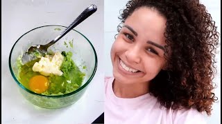 Masque Cheveux à l’AVOCAT  Recette avec Œuf Huile de Coco Mayonnaise et Huile d’Olive [upl. by Sokim]