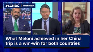 What Meloni achieved in her China trip is a winwin for both countries [upl. by Ahseram]