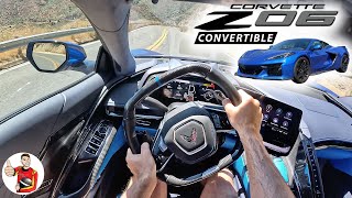 The 2023 Corvette Z06 Convertible Lets You Savor More Sun  Sound POV Drive Review [upl. by Rebmyt942]