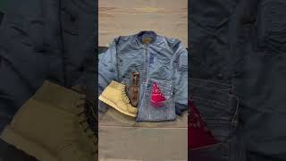 MA1 Flying Jacket by Weintraub Brothers Levis 501 amp Red Wing Boots For Sale vintageapparel [upl. by Telfore]