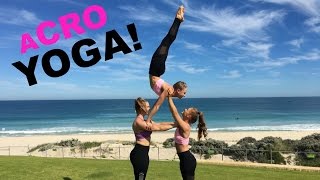 EXTREME YOGA CHALLENGE with 3 people  The Rybka Twins [upl. by Tnomad]