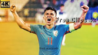 Sunil Chhetri Free clips 4k sunilchhetri [upl. by Ennybor]