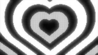 Black and White Y2k Neon LED Lights Heart Background  1 Hour Looped HD [upl. by Annasor]