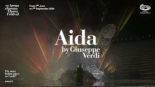 Aida  101 Arena di Verona Opera Festival 2024  Trailer ENG  30 sec [upl. by Eibrab761]