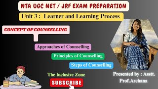 Concept of Counselling  Approaches of Counselling  Principles of Counselling  NETJRF  Education [upl. by Orpah195]