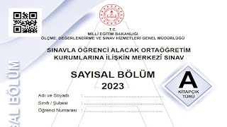 2023 LGS Matematik Soruları Ve Açıklamalı Çözümleri [upl. by Richella]