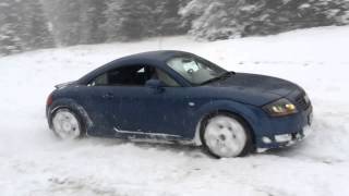 Audi TT Quattro 8N and the snow SloMo [upl. by Vipul]