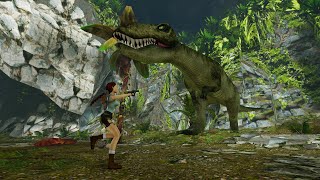 Tomb Raider 1 Remastered PS5 2024 TRex Boss Fight Gameplay 4K 60FPS [upl. by Allenrad543]