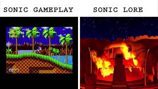 Sonic Gameplay Vs Sonic lore [upl. by Iadam256]