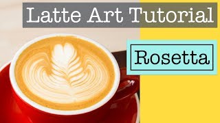 Latte Art Tutorial Rosetta  Farnblatt  Anleitung auf deutsch [upl. by Ossie]