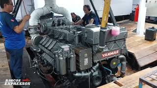 MOTOR V12 1200 HP YANMAR MARÍTIMO  FB IMPERADOR [upl. by Hawk660]