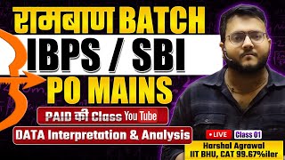 🏹🏹🏹 IBPS PO Mains SBI PO Mains 2024 Quant  रामबाण Batch IBPS PO Mains Class 01 by Harshal Sir [upl. by Neelhsa]