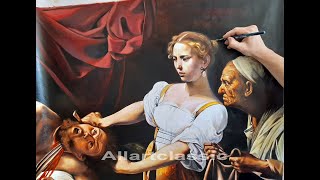 Painting Caravaggios Judith and Holofernes [upl. by Jarid525]