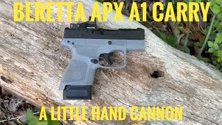 Beretta APX A1 Carry fist shots and unboxing beretta 9mmpistol [upl. by Orodoet]