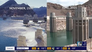 Lake Mead level continues to drop affecting power production [upl. by Quiteria]