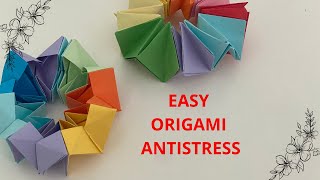 ORIGAMI ANTSTRESS TOY  paper antistress  linda origami [upl. by Wallack]