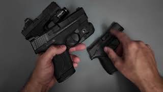 TOP 3 MICRO COMPACT 9MM HANDGUNS PT 3 GLOCK 43X MOS SIG P365X SHIELD PLUS [upl. by Anayra]