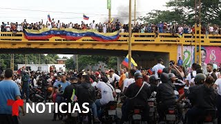 Ratificación de la victoria de Maduro saca a miles de venezolanos para la calle  Noticias Telemundo [upl. by Aldora]