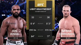 Jon Jones vs Misha Cirkunov Full Fight  UFC 5 Fight Night [upl. by Adihahs]